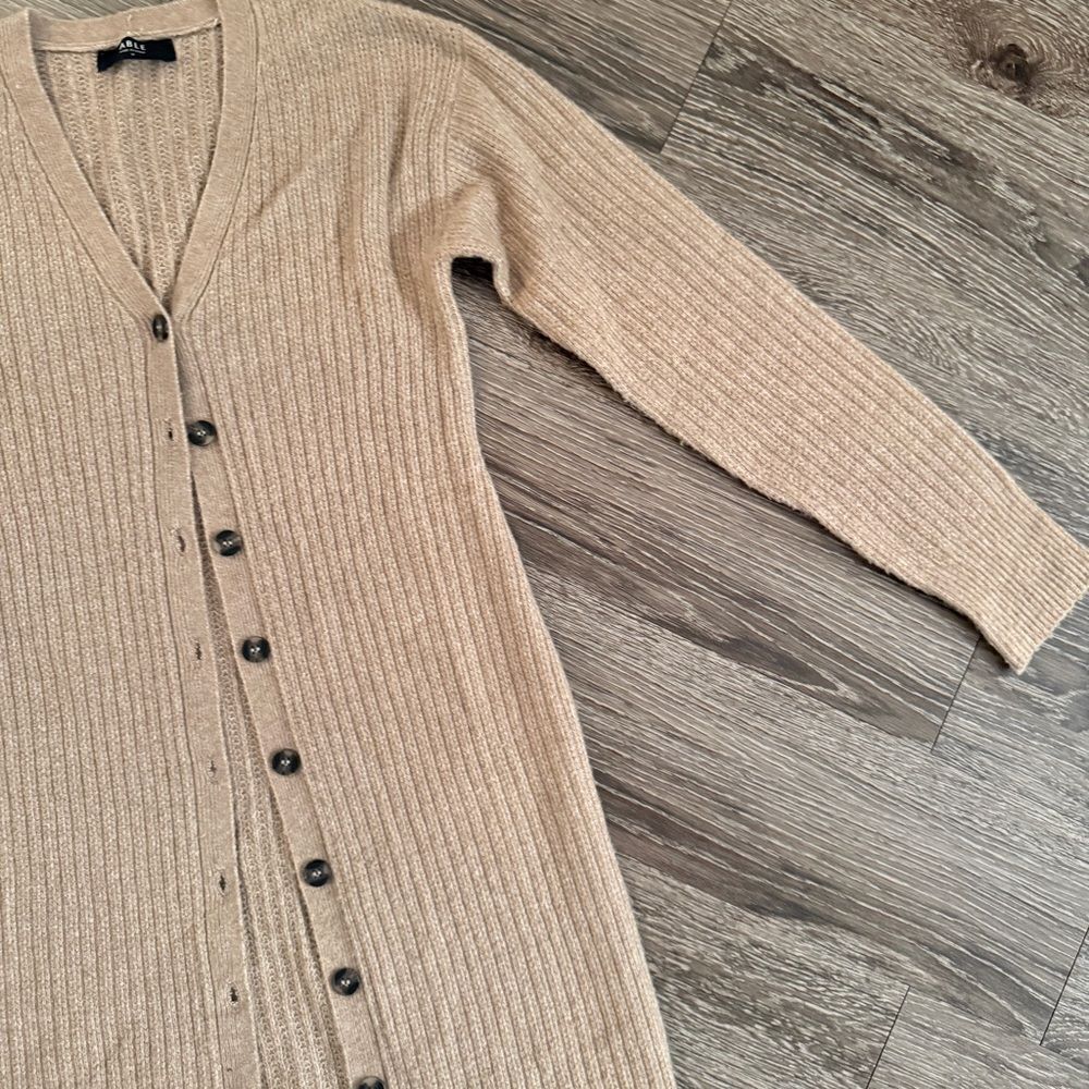 Able Elizabeth Ribbed Duster Cardigan - Picture 5 of 9